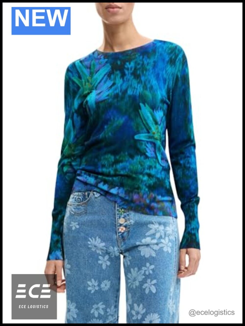 Desigual Women's Suecia Long Sleeve Pullover Sweater Viscose Blend